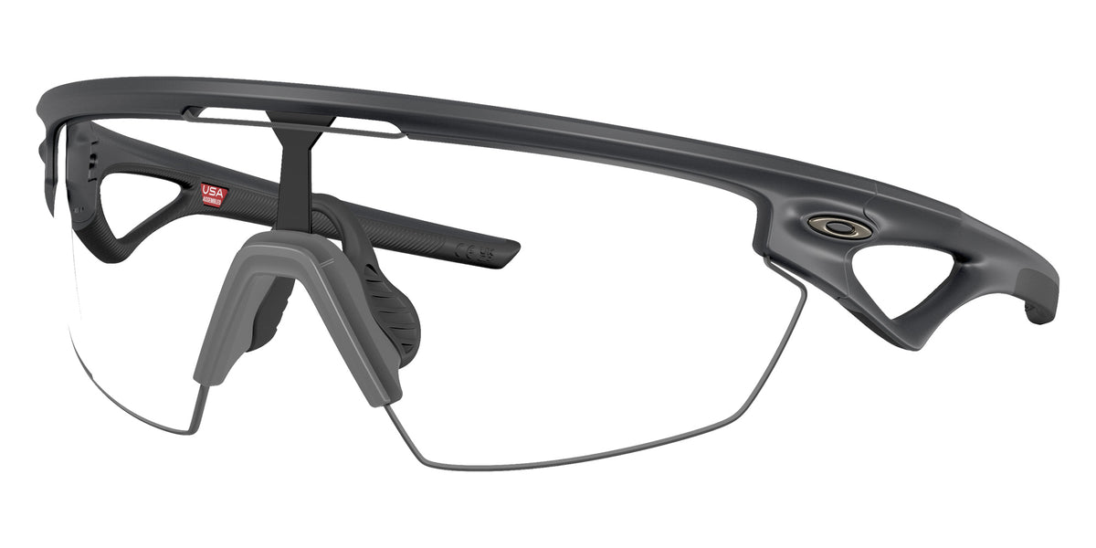 Oakley® OO9403 SPHAERA OO9403 940325 36 Sunglasses - Carbon / Clear to Black Iridium Photochromic Mirrored 940325