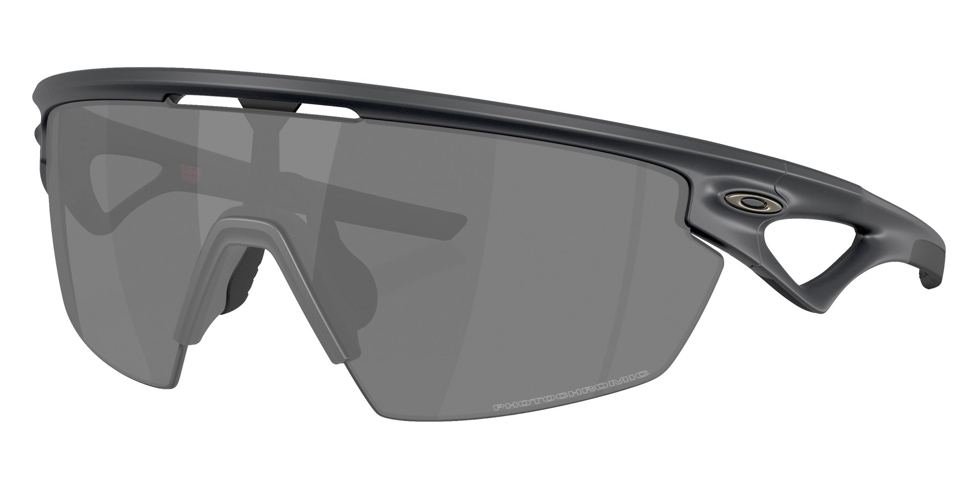 Oakley® OO9403 SPHAERA OO9403 940325 36 Sunglasses - Carbon / Clear to Black Iridium Photochromic Mirrored 940325