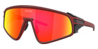 Oakley® OO9404 LATCH PANEL OO9404 940423 35 Sunglasses - Raceworn Red Knight / Prizm Ruby Mirrored
