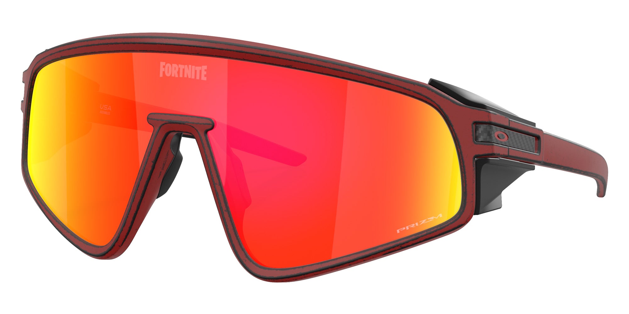 Oakley® OO9404 LATCH PANEL OO9404 940423 35 Sunglasses - Raceworn Red Knight / Prizm Ruby Mirrored