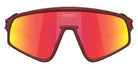 Oakley® OO9404 LATCH PANEL OO9404 940423 35 Sunglasses - Raceworn Red Knight / Prizm Ruby Mirrored