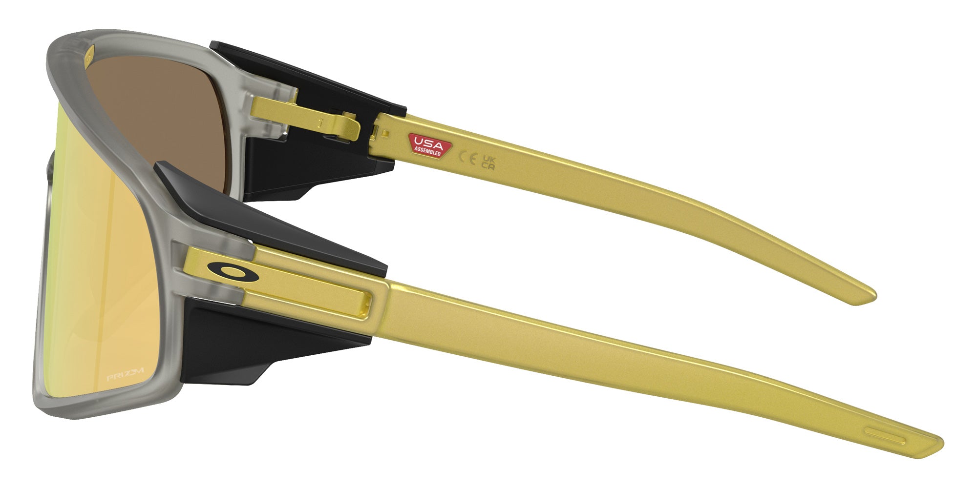 Oakley® OO9404 LATCH PANEL OO9404 940424 35 Sunglasses - Matte Gray Ink / Prizm 24K Mirrored