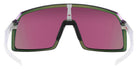 Oakley® OO9406 Sutro OO9406 9406A2 137 - Matte silver green colorshift/Prizm road jade Sunglasses