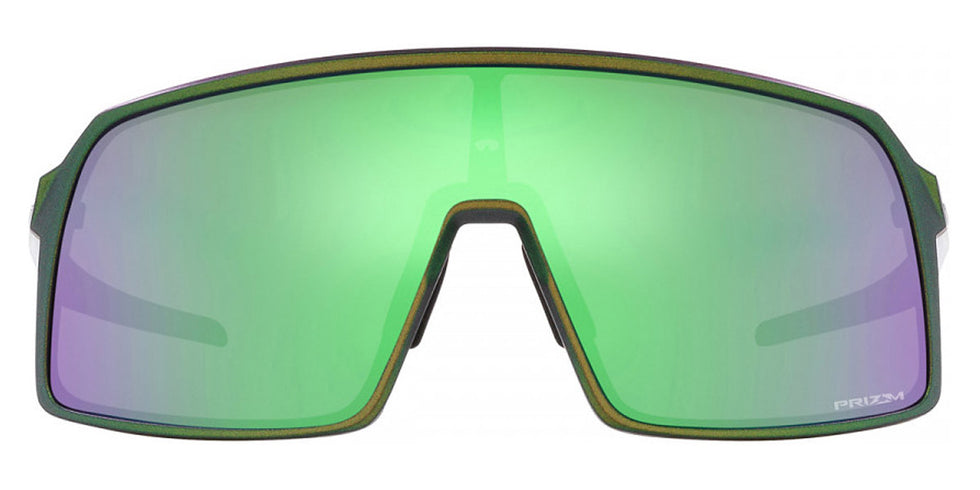 Oakley® OO9406A Sutro (A) OO9406A 940637 37 - Matte Silver Green Colorshift / Prizm Road Jade Mirrored Sunglasses