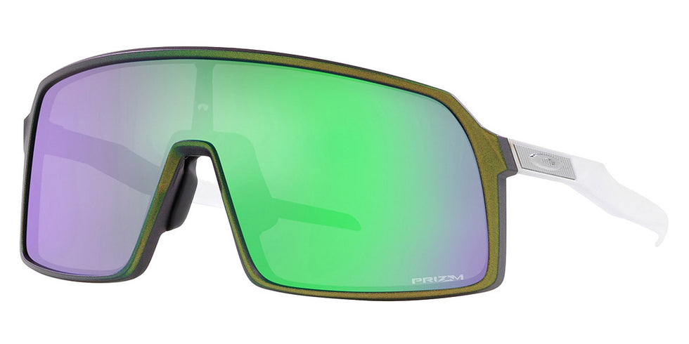 Oakley® OO9406A Sutro (A) OO9406A 940637 37 - Matte Silver Green Colorshift / Prizm Road Jade Mirrored Sunglasses