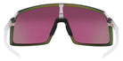 Oakley® OO9406A Sutro (A) OO9406A 940637 37 - Matte Silver Green Colorshift / Prizm Road Jade Mirrored Sunglasses