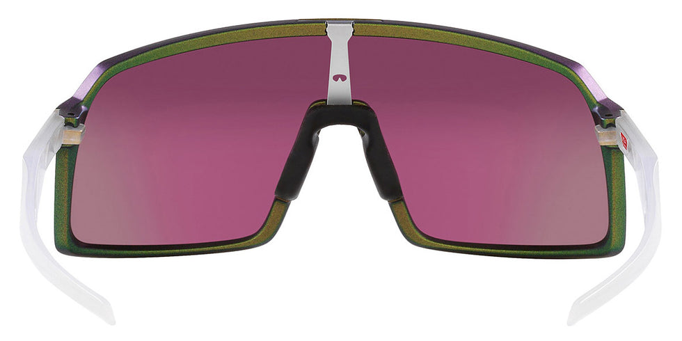 Oakley® OO9406A Sutro (A) OO9406A 940637 37 - Matte Silver Green Colorshift / Prizm Road Jade Mirrored Sunglasses