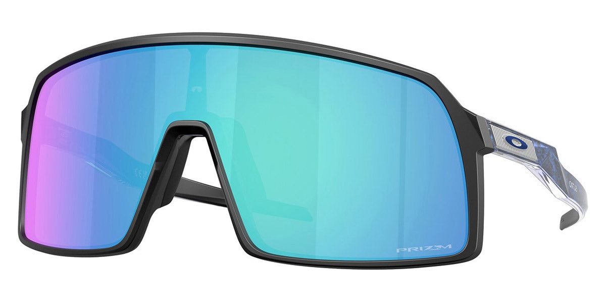Oakley® OO9406A Sutro (A) OO9406A 940650 37 - Matte Black/Crystal Blue Aurora / Prizm Sapphire Sunglasses