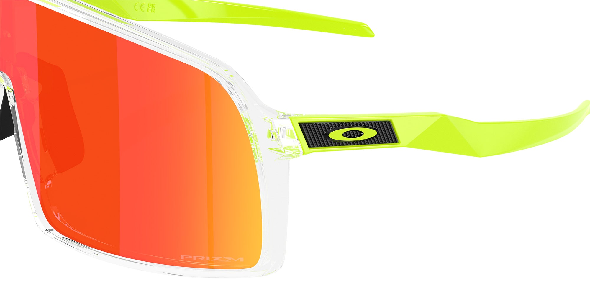 Oakley® OO9406A SUTRO (A) OO9406A 940660 37 Sunglasses - Clear / Prizm Ruby Mirrored 940660