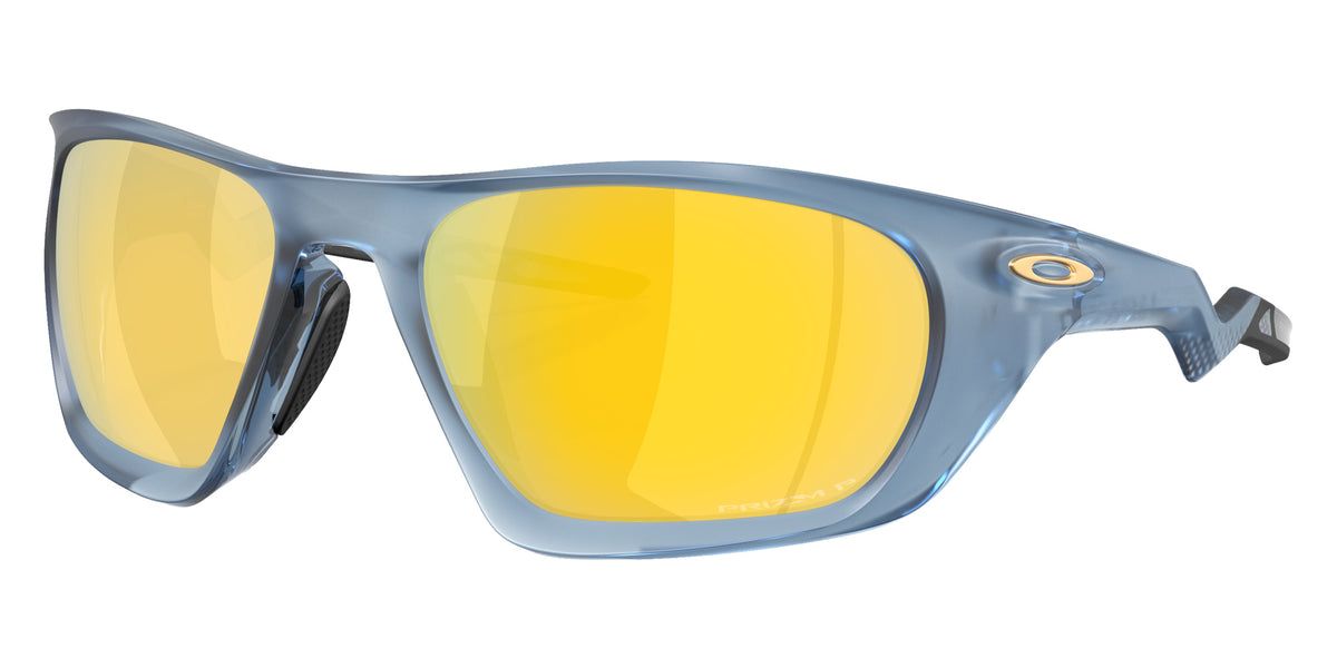 Oakley® OO9431 LATERALIS OO9431 943115 60 Sunglasses - Matte Transparent Abyss / Prizm 24K Polarized Mirrored