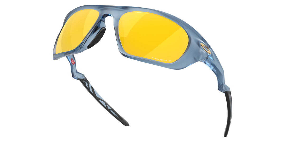 Oakley® OO9431 LATERALIS OO9431 943115 60 Sunglasses - Matte Transparent Abyss / Prizm 24K Polarized Mirrored