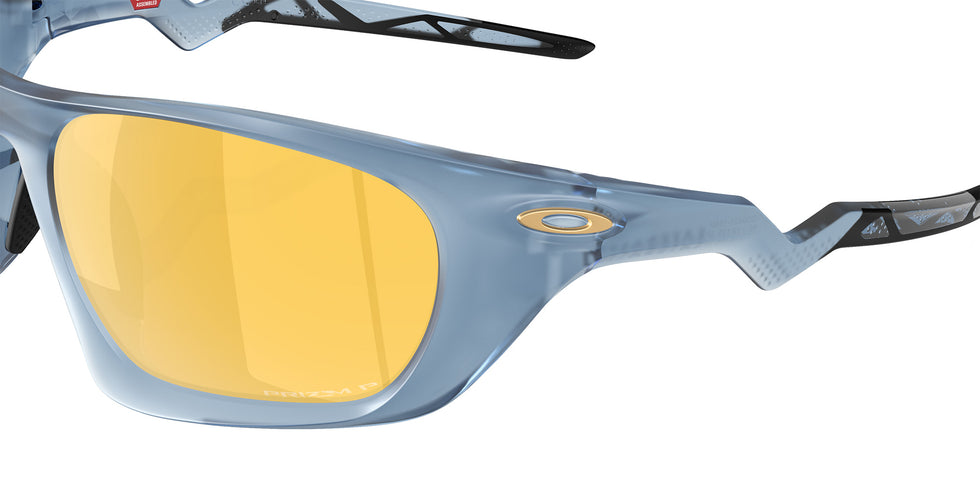 Oakley® OO9431 LATERALIS OO9431 943115 60 Sunglasses - Matte Transparent Abyss / Prizm 24K Polarized Mirrored