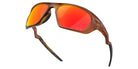 Oakley® OO9431 LATERALIS OO9431 943116 60 Sunglasses - Matte Dark Amber / Prizm Ruby Mirrored