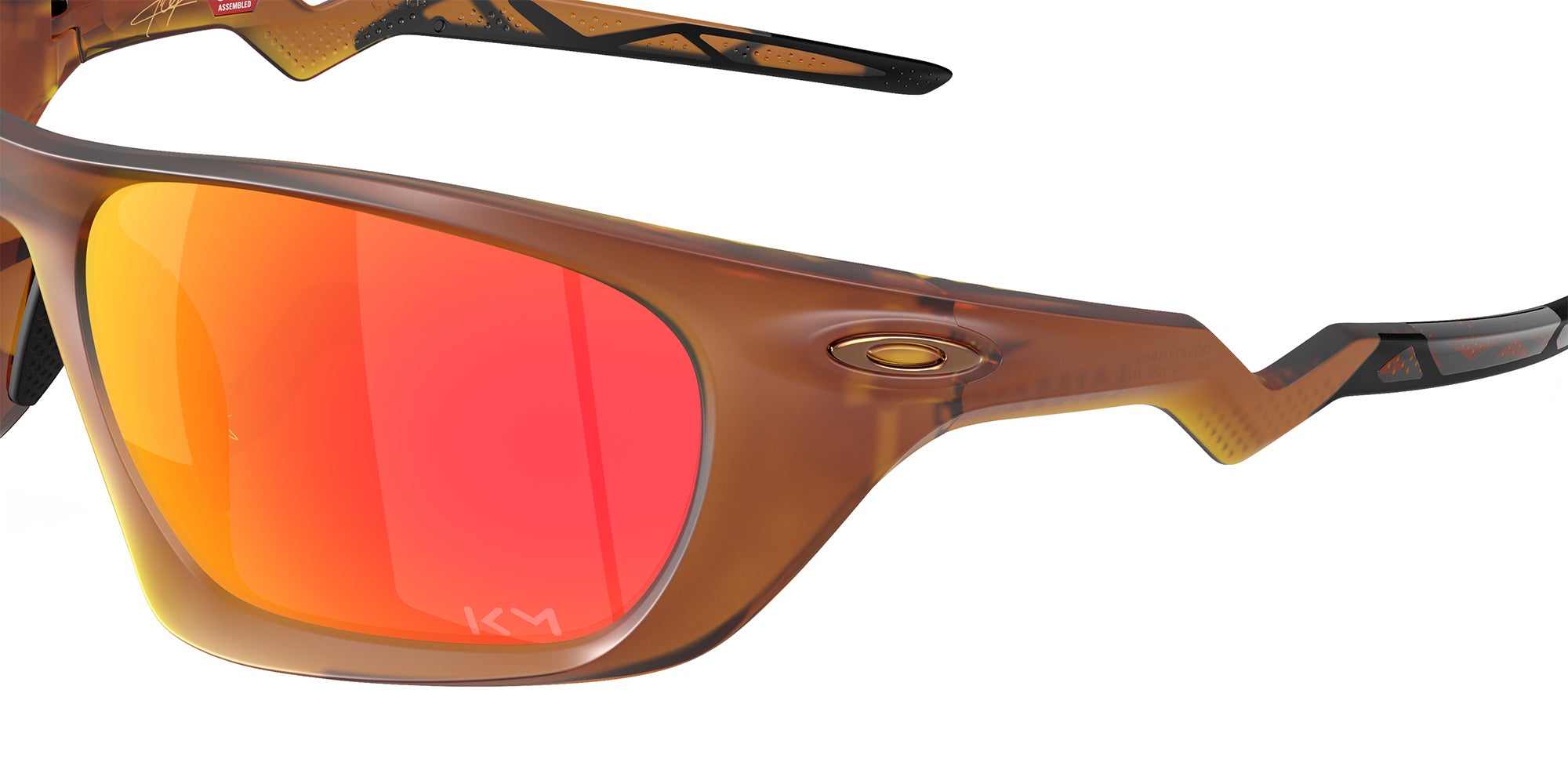 Oakley® OO9431 LATERALIS OO9431 943116 60 Sunglasses - Matte Dark Amber / Prizm Ruby Mirrored