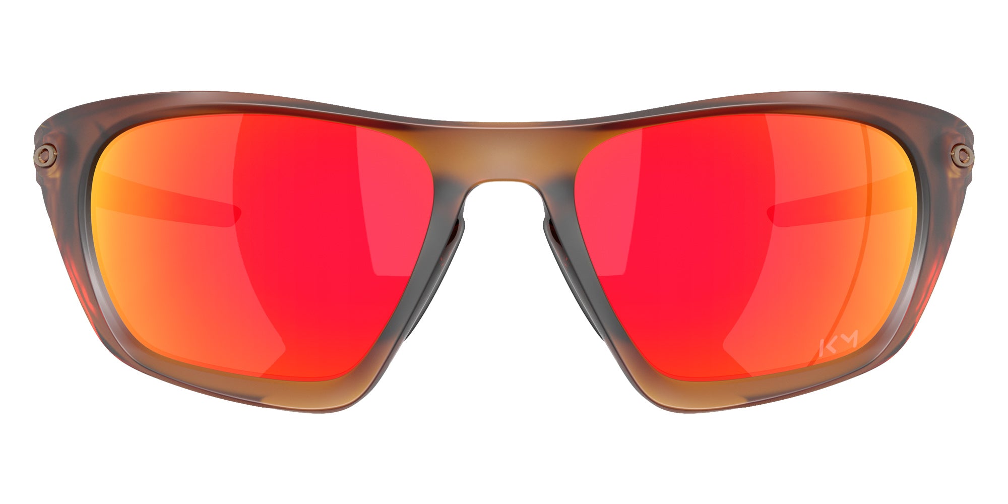 Oakley® OO9431 LATERALIS OO9431 943116 60 Sunglasses - Matte Dark Amber / Prizm Ruby Mirrored