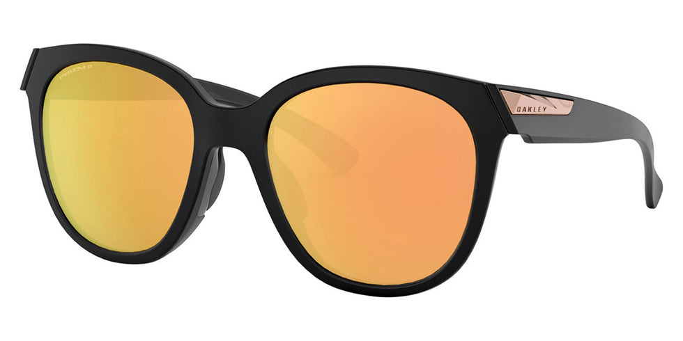 Oakley® OO9433 Low Key OO9433 943305 54 - Matte Black / Prizm Rose Gold Polarized Sunglasses