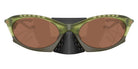 Oakley® OO9437 PLANTARIS OO9437 943703 63 Sunglasses - Matte Transparent Fern / Prizm Tungsten Mirrored