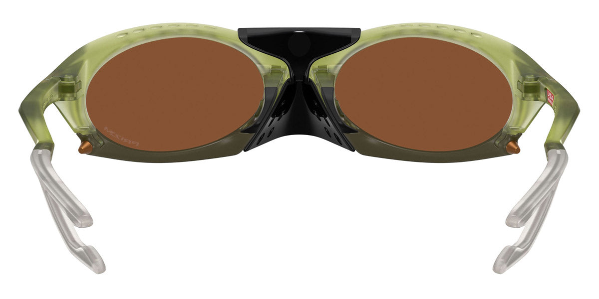 Oakley® OO9437 PLANTARIS OO9437 943703 63 Sunglasses - Matte Transparent Fern / Prizm Tungsten Mirrored