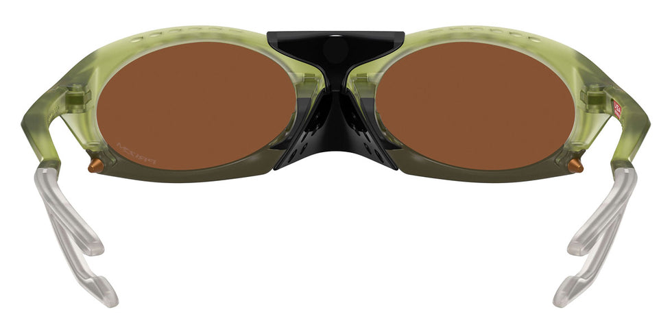Oakley® OO9437 PLANTARIS OO9437 943703 63 Sunglasses - Matte Transparent Fern / Prizm Tungsten Mirrored