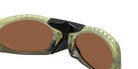 Oakley® OO9437 PLANTARIS OO9437 943703 63 Sunglasses - Matte Transparent Fern / Prizm Tungsten Mirrored