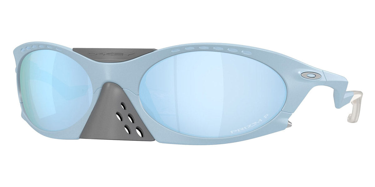Oakley® OO9437 PLANTARIS OO9437 943704 63 Sunglasses - Matte Stonewash / Prizm Deep Water Polarized
