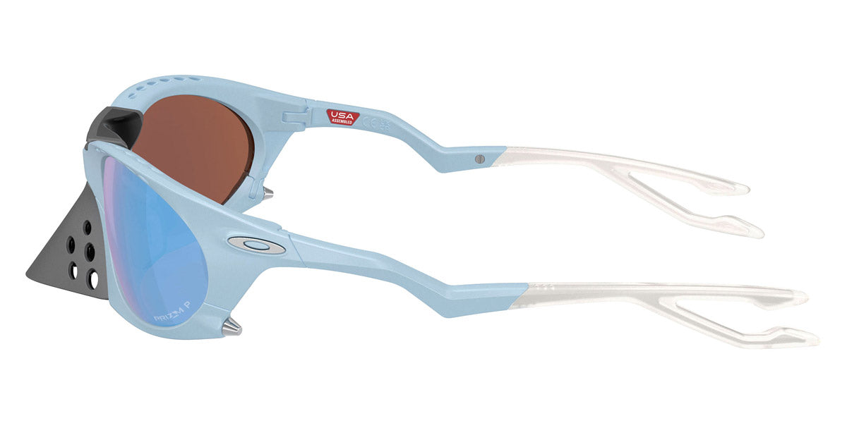 Oakley® OO9437 PLANTARIS OO9437 943704 63 Sunglasses - Matte Stonewash / Prizm Deep Water Polarized
