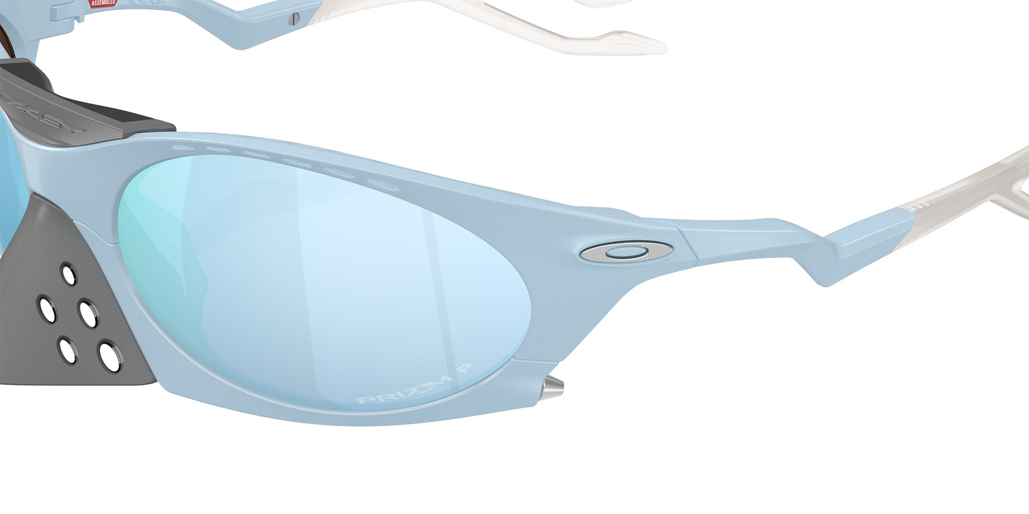 Oakley® OO9437 PLANTARIS OO9437 943704 63 Sunglasses - Matte Stonewash / Prizm Deep Water Polarized