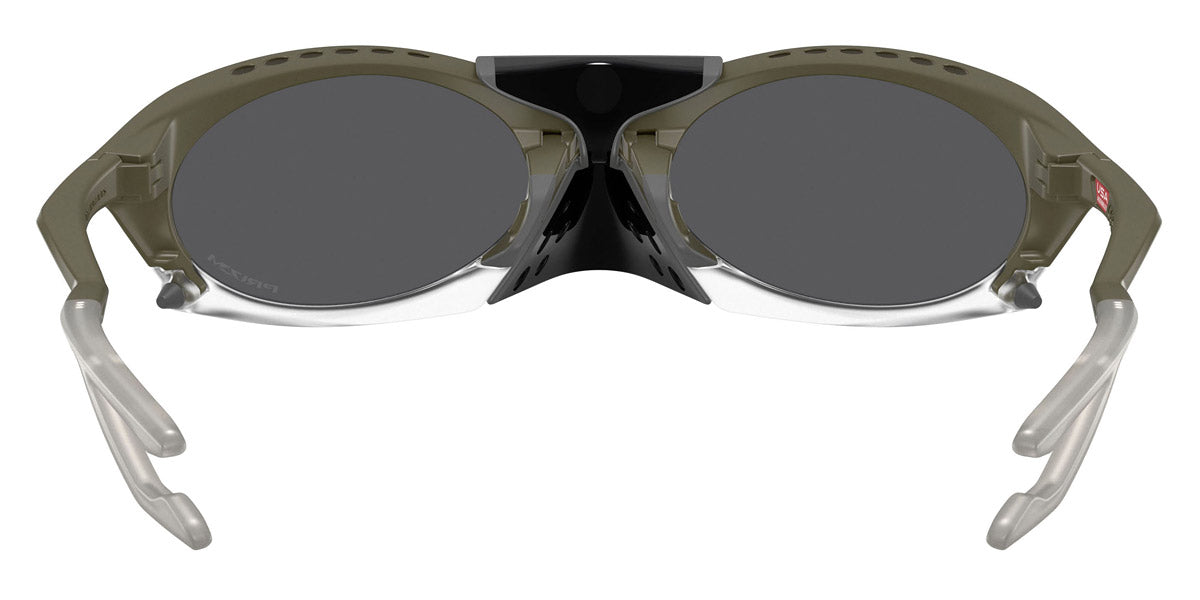 Oakley® OO9437 PLANTARIS OO9437 943707 63 Sunglasses - Matte Moss Green / Prizm Black Mirrored
