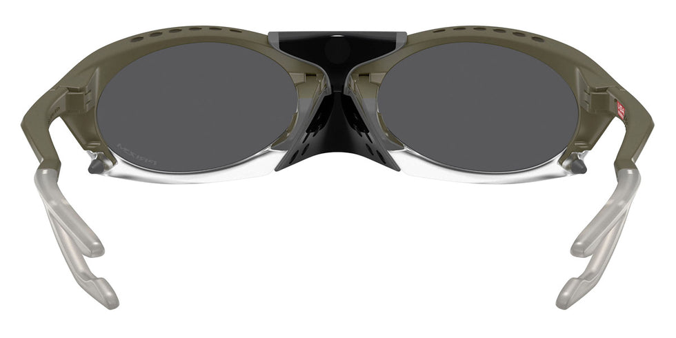 Oakley® OO9437 PLANTARIS OO9437 943707 63 Sunglasses - Matte Moss Green / Prizm Black Mirrored