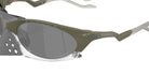 Oakley® OO9437 PLANTARIS OO9437 943707 63 Sunglasses - Matte Moss Green / Prizm Black Mirrored