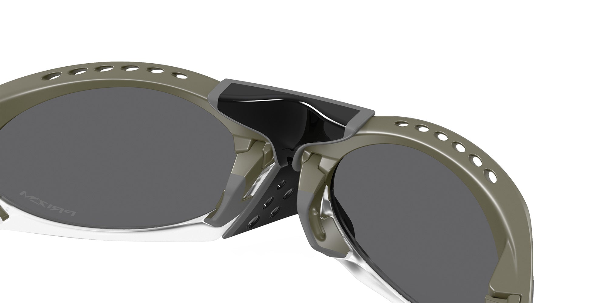 Oakley® OO9437 PLANTARIS OO9437 943707 63 Sunglasses - Matte Moss Green / Prizm Black Mirrored
