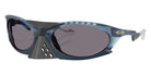 Oakley® OO9437 PLANTARIS OO9437 943709 63 Sunglasses - Matte Transparent Abyss / Prizm Gray Polarized