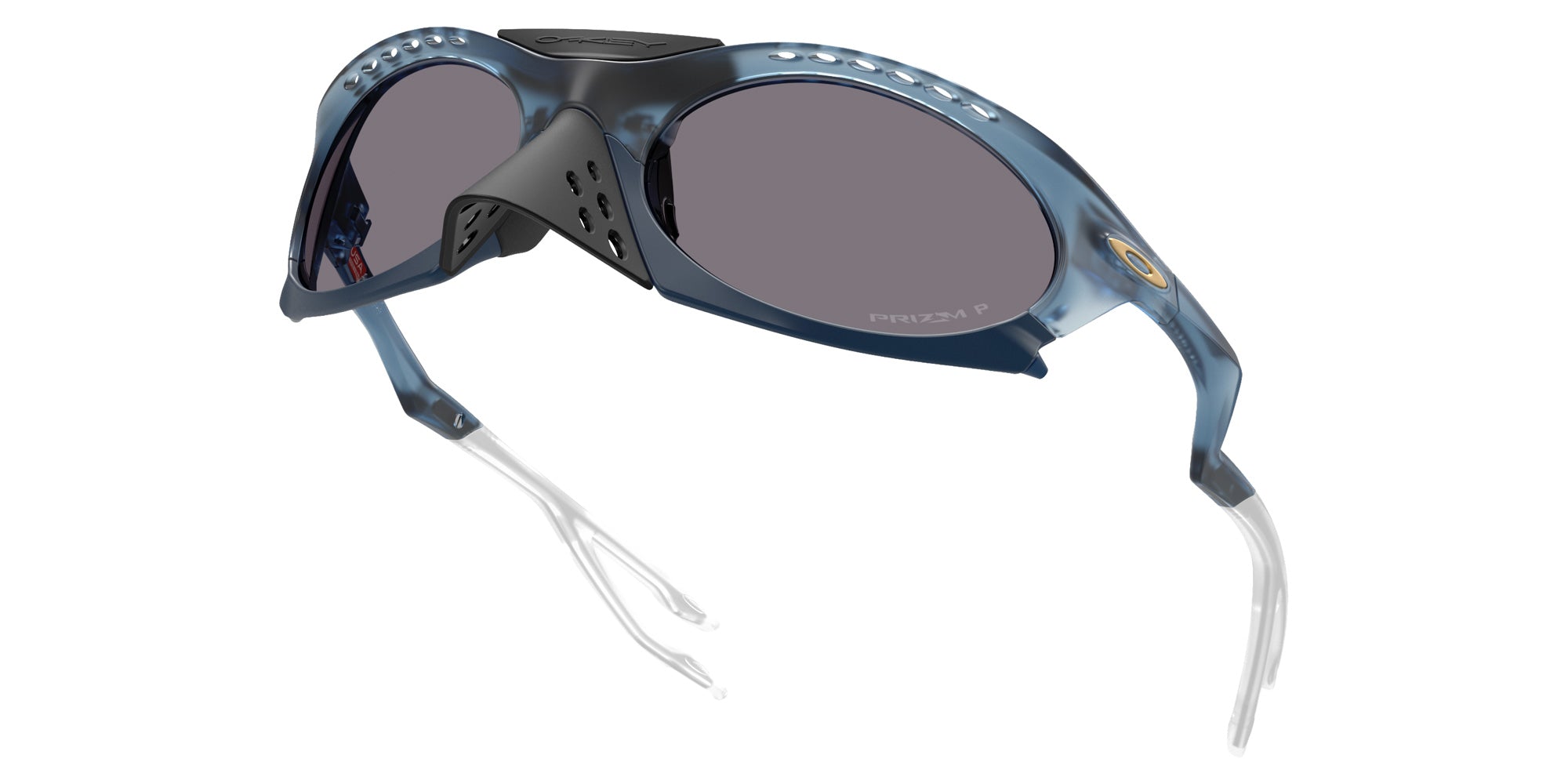 Oakley® OO9437 PLANTARIS OO9437 943709 63 Sunglasses - Matte Transparent Abyss / Prizm Gray Polarized