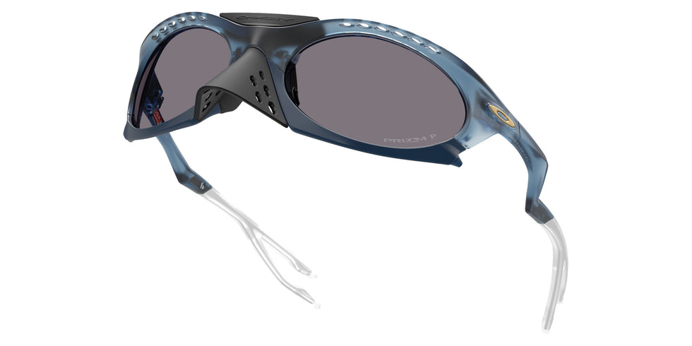 Oakley® OO9437 PLANTARIS OO9437 943709 63 Sunglasses - Matte Transparent Abyss / Prizm Gray Polarized