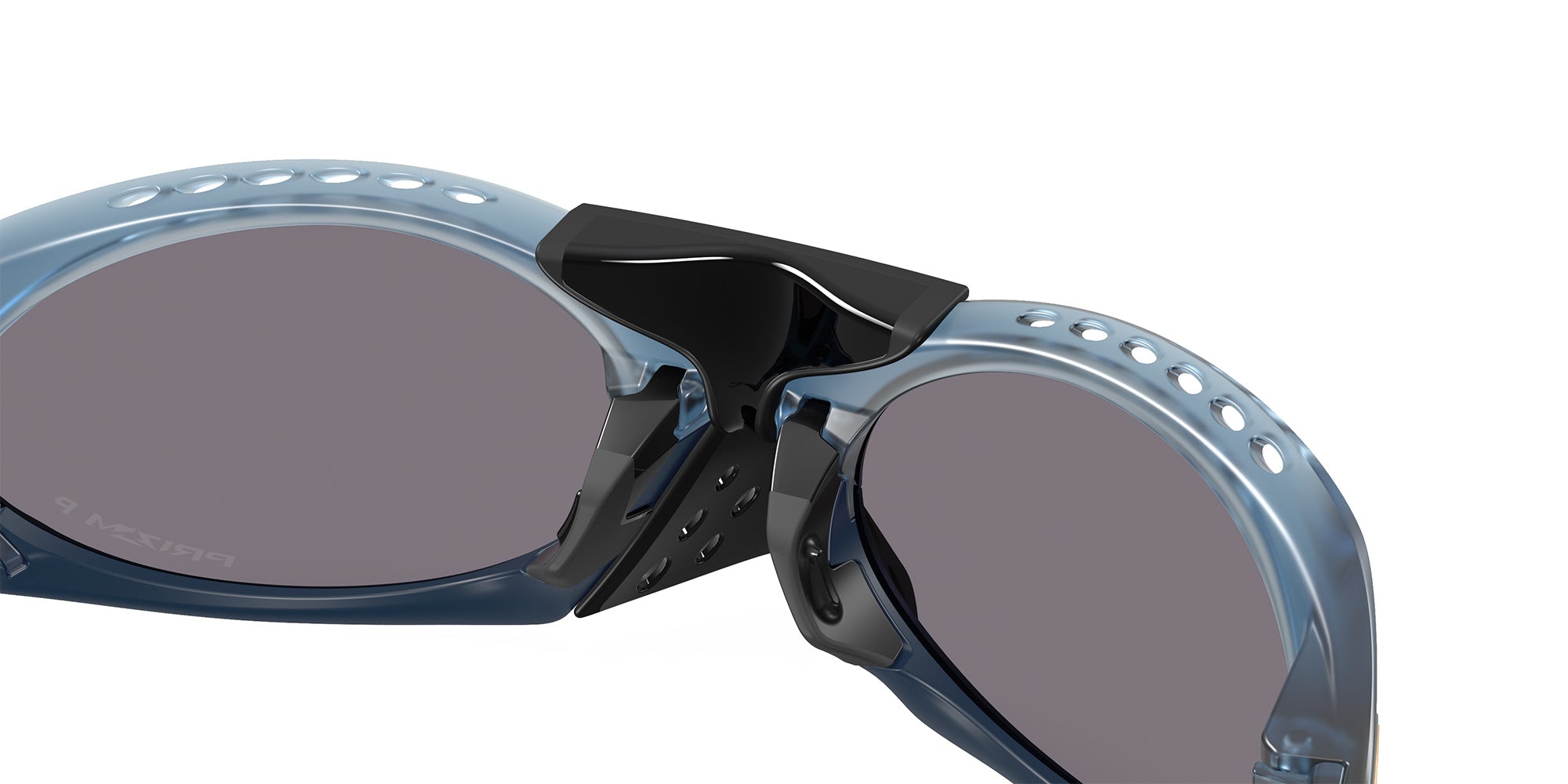 Oakley® OO9437 PLANTARIS OO9437 943709 63 Sunglasses - Matte Transparent Abyss / Prizm Gray Polarized