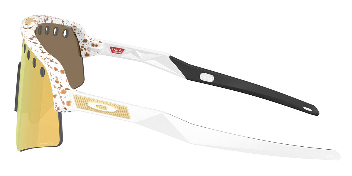 Oakley® OO9465 Sutro Lite Sweep OO9465 946533 39 - White Splatter/Prizm 24K Sunglasses