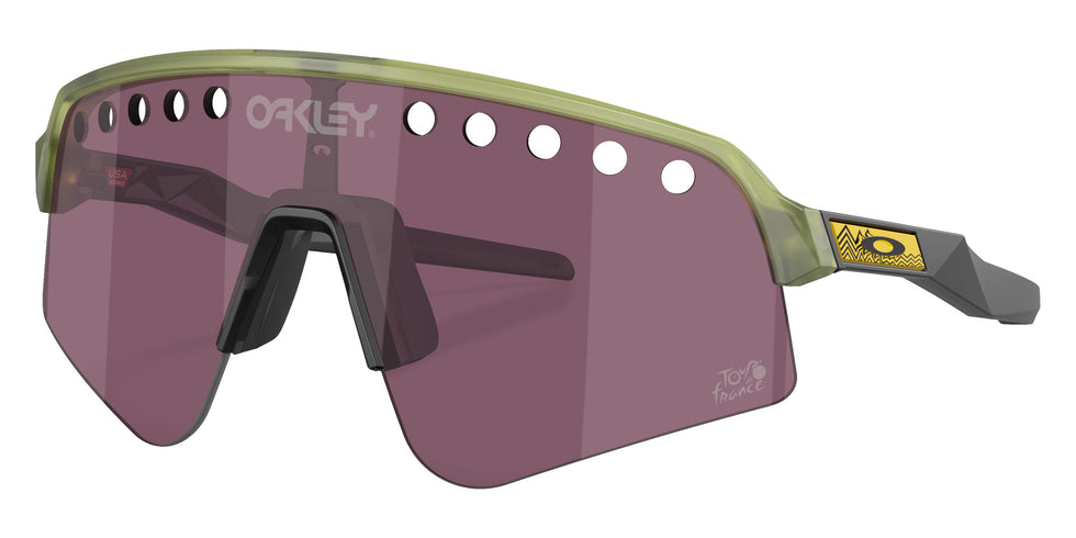 Oakley® OO9465 SUTRO LITE SWEEP OO9465 946536 39 Sunglasses - Transparent Fern / Prizm Road Black Mirrored 946536