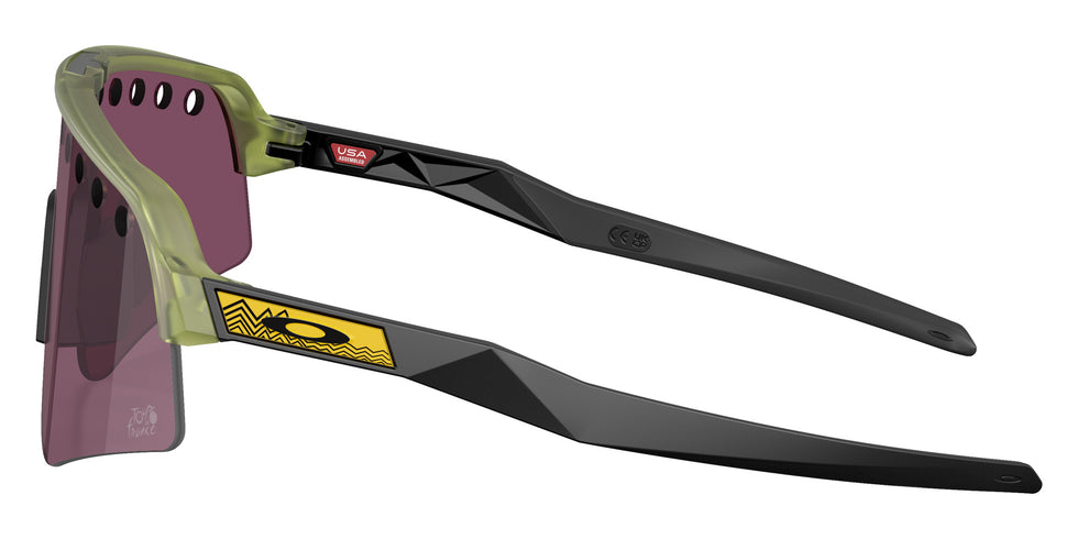 Oakley® OO9465 SUTRO LITE SWEEP OO9465 946536 39 Sunglasses - Transparent Fern / Prizm Road Black Mirrored 946536