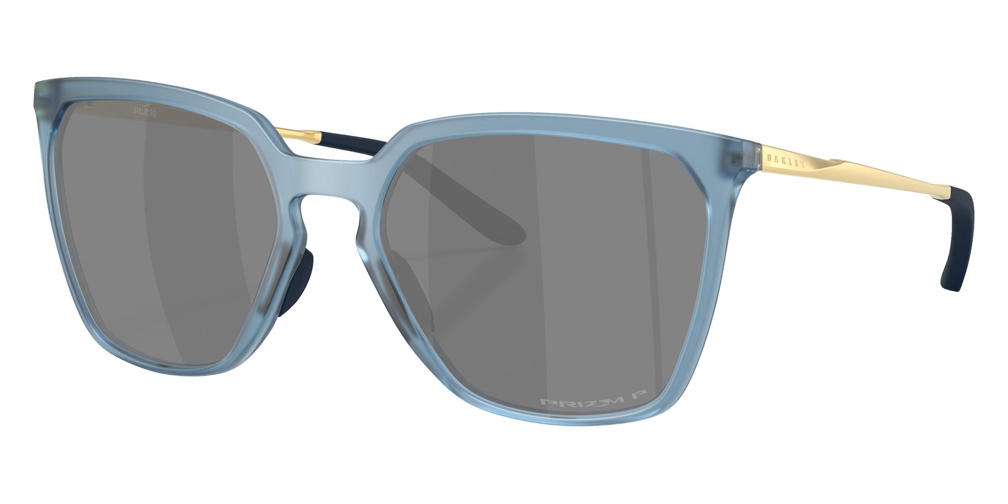 Oakley® OO9480 SIELO SQ OO9480 948012 57 Sunglasses - Matte Transparent Abyss / Prizm Black Polarized Mirrored