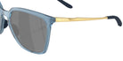 Oakley® OO9480 SIELO SQ OO9480 948012 57 Sunglasses - Matte Transparent Abyss / Prizm Black Polarized Mirrored