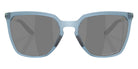 Oakley® OO9480 SIELO SQ OO9480 948012 57 Sunglasses - Matte Transparent Abyss / Prizm Black Polarized Mirrored