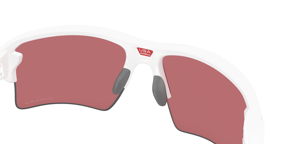 Oakley® OO9488 FLAK 2.0 XXL OO9488 948812 63 Sunglasses - Matte White / Prizm Dark Golf Mirrored 948812