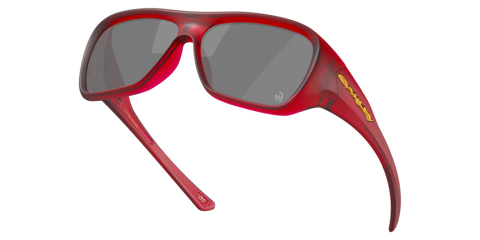 Oakley® OO9492 CHAMINADE OO9492 949206 60 Sunglasses - Matte Transparent Red / Prizm Black Mirrored