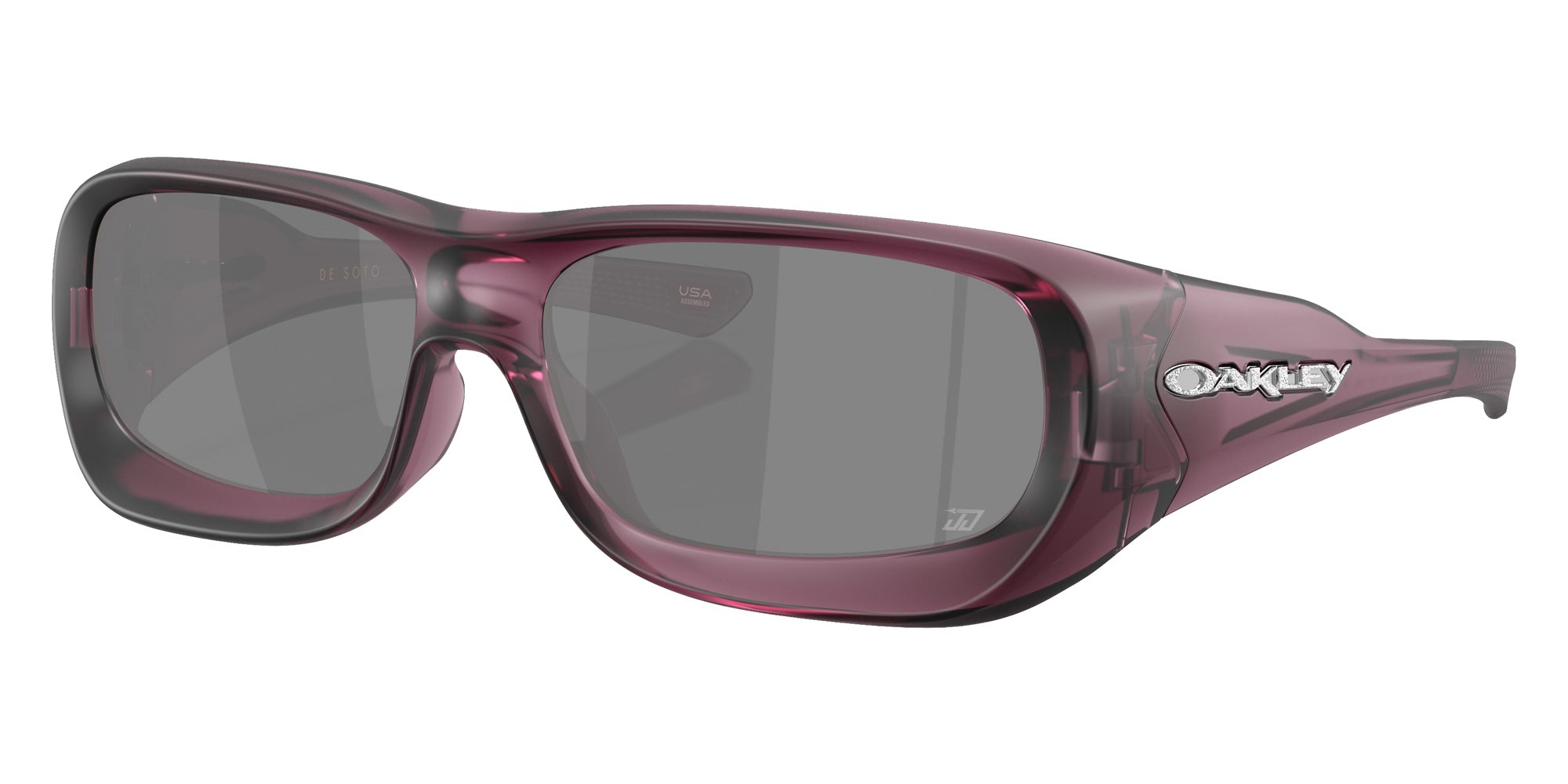 Oakley® OO9494 DE SOTO OO9494 949406 59 Sunglasses - Matte Transparent Indigo / Prizm Black Mirrored