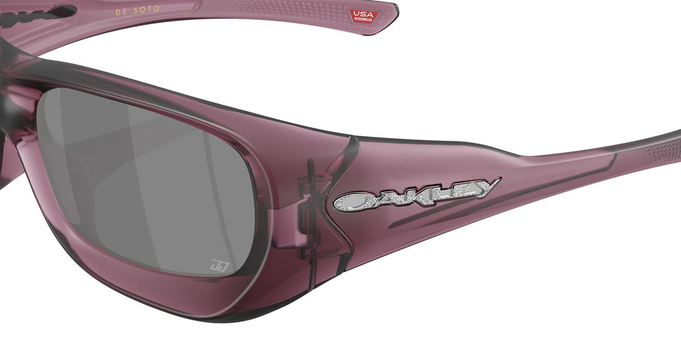 Oakley® OO9494 DE SOTO OO9494 949406 59 Sunglasses - Matte Transparent Indigo / Prizm Black Mirrored