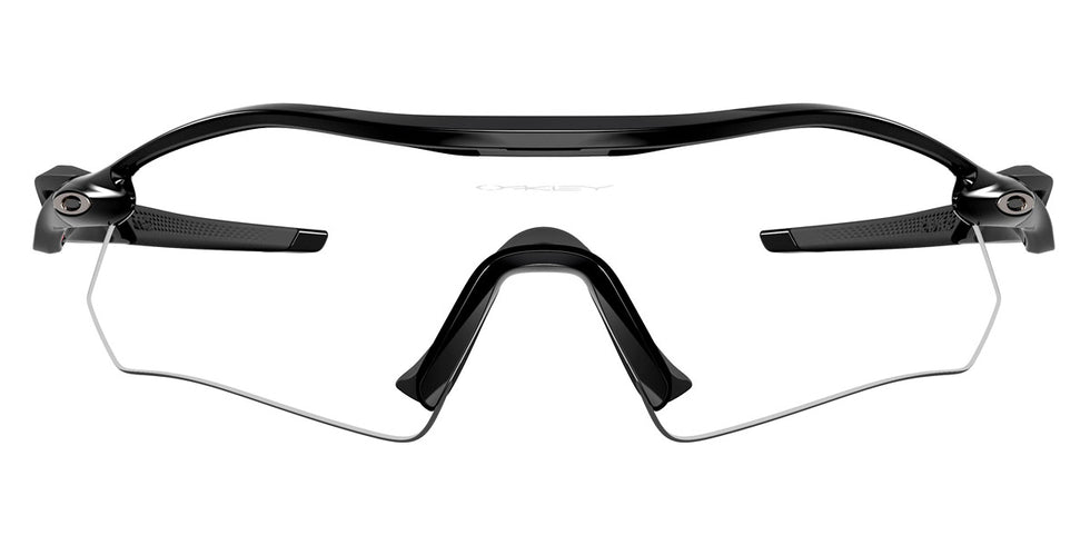 Oakley® OO9495D RADAR PLATE OO9495D 949502 36 Sunglasses - Polished Black / Clear to Black Iridium Photochromic Mirrored