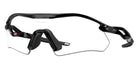 Oakley® OO9495D RADAR PLATE OO9495D 949502 36 Sunglasses - Polished Black / Clear to Black Iridium Photochromic Mirrored