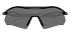 Oakley® OO9495D RADAR PLATE OO9495D 949502 36 Sunglasses - Polished Black / Clear to Black Iridium Photochromic Mirrored