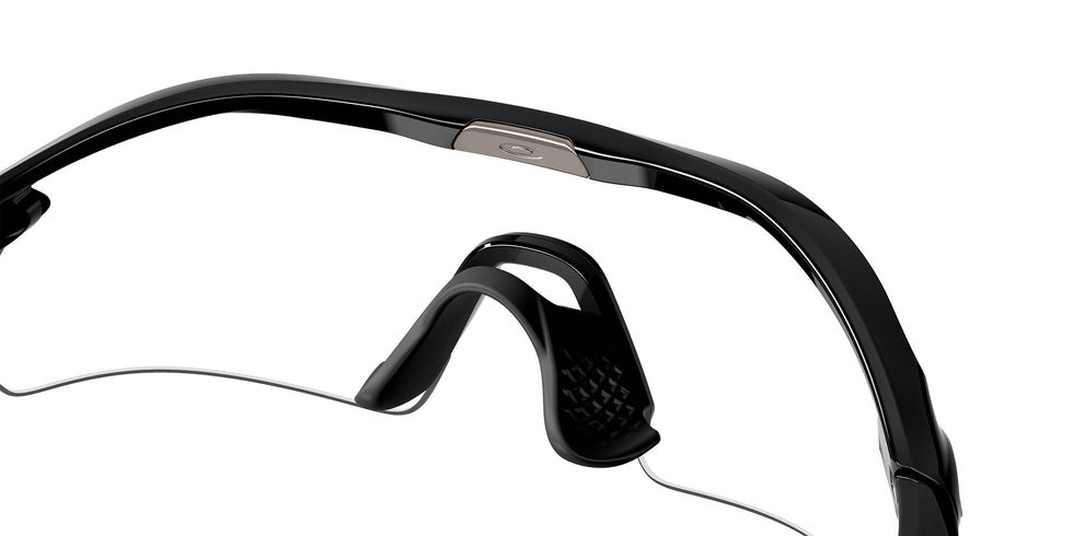 Oakley® OO9495D RADAR PLATE OO9495D 949502 36 Sunglasses - Polished Black / Clear to Black Iridium Photochromic Mirrored