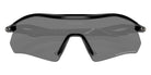 Oakley® OO9495D RADAR PLATE OO9495D 949502 36 Sunglasses - Polished Black / Clear to Black Iridium Photochromic Mirrored